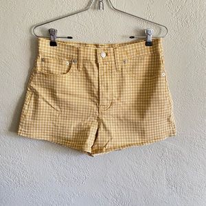 Madewell The Perfect Vintage Jean Short in Mini Check